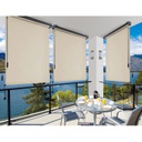Tenda da esterno a rullo alluminio beige manuale cm 180 x h 250