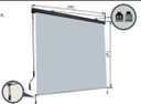 Tenda da esterno a rullo alluminio beige manuale cm 120 x h 250