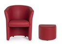poltrona c-pouf rita rosso