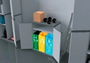 Armadietto per Raccolta Differenziata Esterno/Interno 68x39,5x85