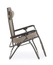 Sedia a Sdraio Pieghevole Martin Tortora - Acciaio Trattato, Tessuto in Textilene 540gr/m2 - Misure: 65a x 176b x 80h cm