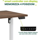 Scrivania Regolabile in Altezza con Motore e Display - 150x69 cm