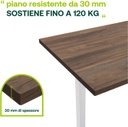 Scrivania Regolabile in Altezza con Motore e Display - 150x69 cm