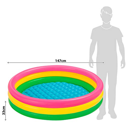 Piscina Gonfiabile 3 Anelli 147x33 cm