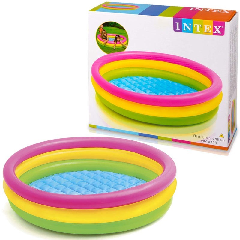 Piscina Gonfiabile 3 Anelli 147x33 cm