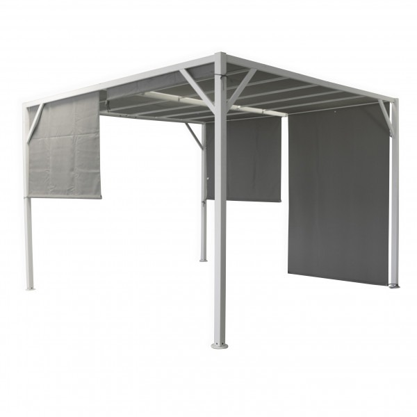 Gazebo cubo nero 300x300 cm