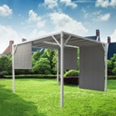 Gazebo cubo nero 300x300 cm