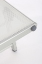 Lettino pieghevole con ruote bianco 65P x 196L cm, altezza seduta: 32 cm