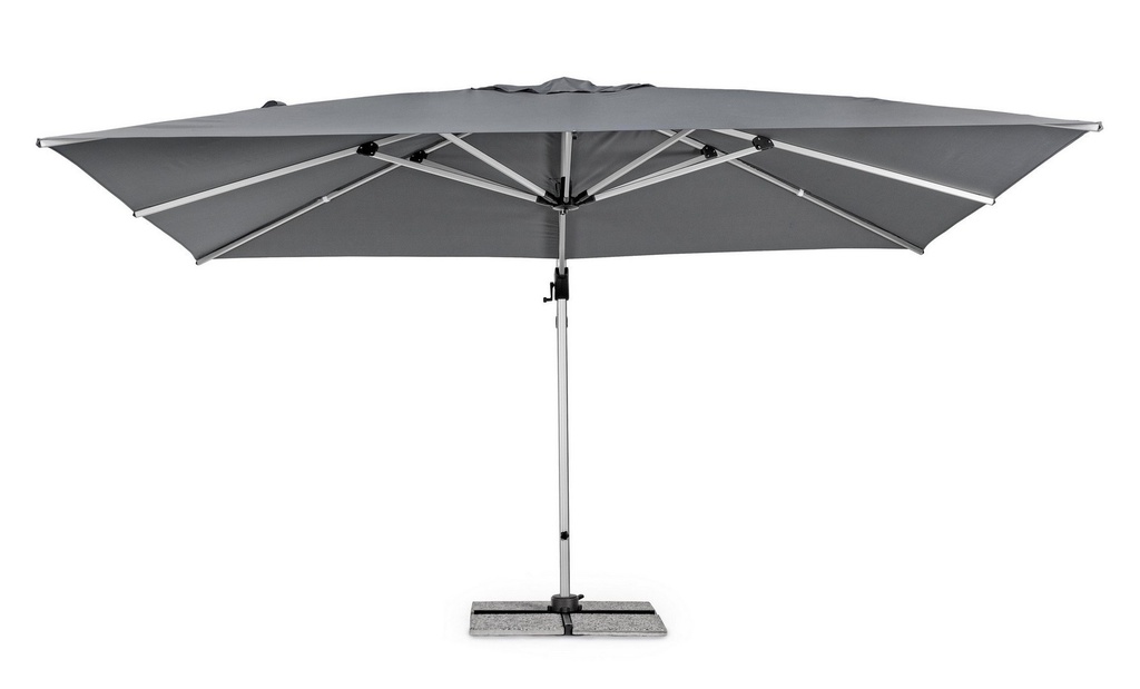 Ombrellone braccio alluminio grigio Ines 3x4