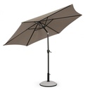 Ombrellone Kalife 2.7m Tortora - Struttura Verniciata a Polvere, Palo in Alluminio, Telo in Poliestere 160gr/m2