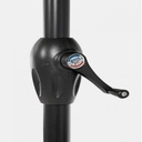 Ombrellone Kalife 2.7m Tortora - Struttura Verniciata a Polvere, Palo in Alluminio, Telo in Poliestere 160gr/m2