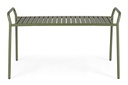 Panca Dalya Forest - Acciaio Trattato per Esterno - Finitura Opaca - Impilabile - 88l x 49p x 51h