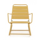 Sedia a dondolo giallo ocra Lillian Bizzotto - Dimensioni: 63 x 90 x 74h