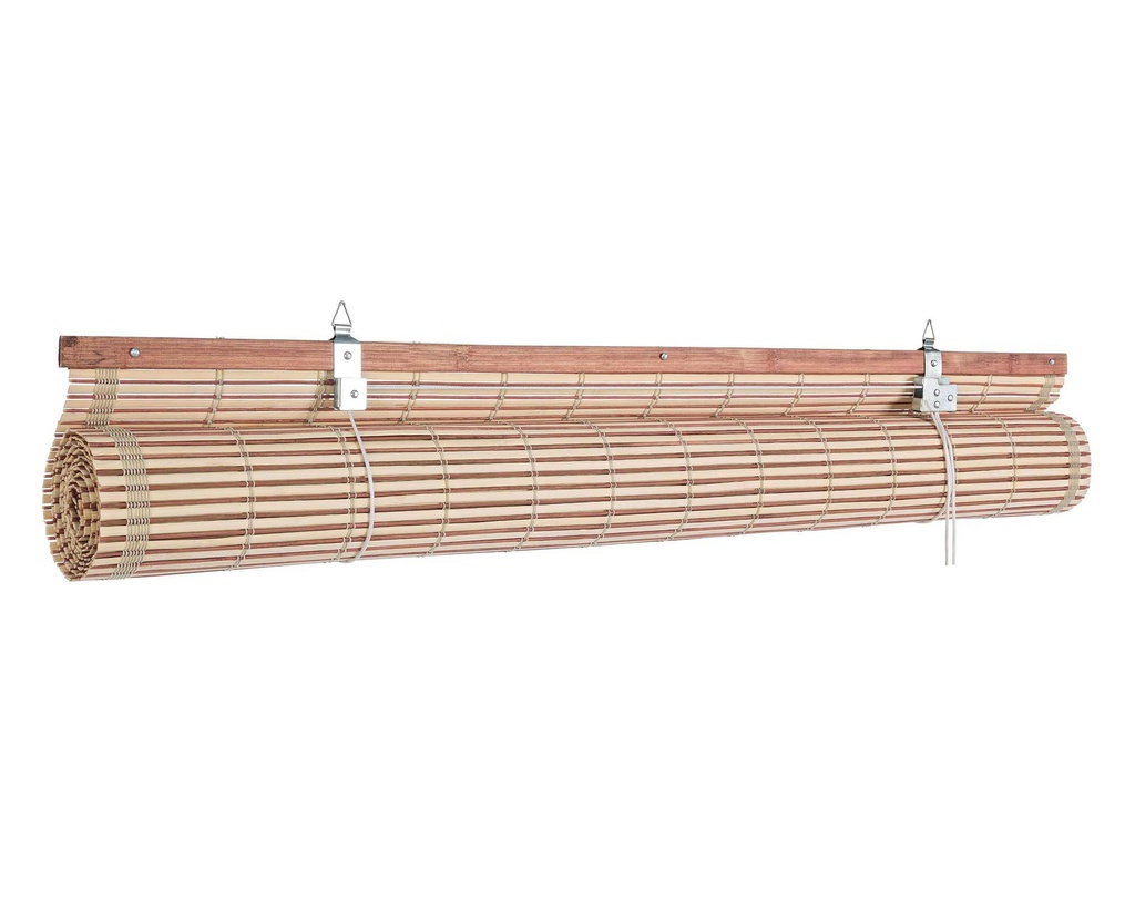 Tenda Decorativa Nizza Marrone 150x260h in Bamboo e Legno