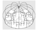 Tenda Igloo Panorama 420/484cm in Alluminio