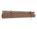 Tenda Pia Marrone 120x260h in Bamboo e Legno