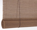 Tenda Pia Marrone 120x260h in Bamboo e Legno