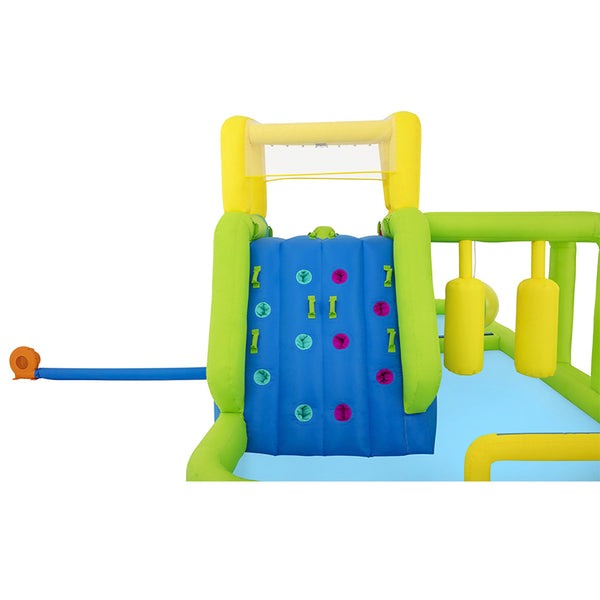 Paradiso Acquatico H2ogo Scivolo ad Acqua a Due Corsie con Percorso a Ostacoli e Pallone Fontana Gonfiabile - Dimensioni 710 x 310 x 265 cm