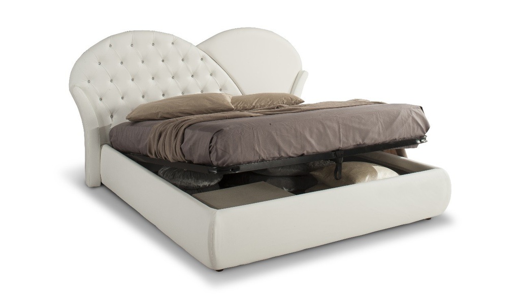 Letto Marubi bianco contenitore H122xL215xP220