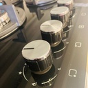 Samet Piano cottura Minerva 75  in vetro 5 fuochi nero H52xL75