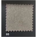 Divano 2 posti Gonzaga fisso con poggiatesta regolabili in 3 posizioni colore caribou H94xL165xP96