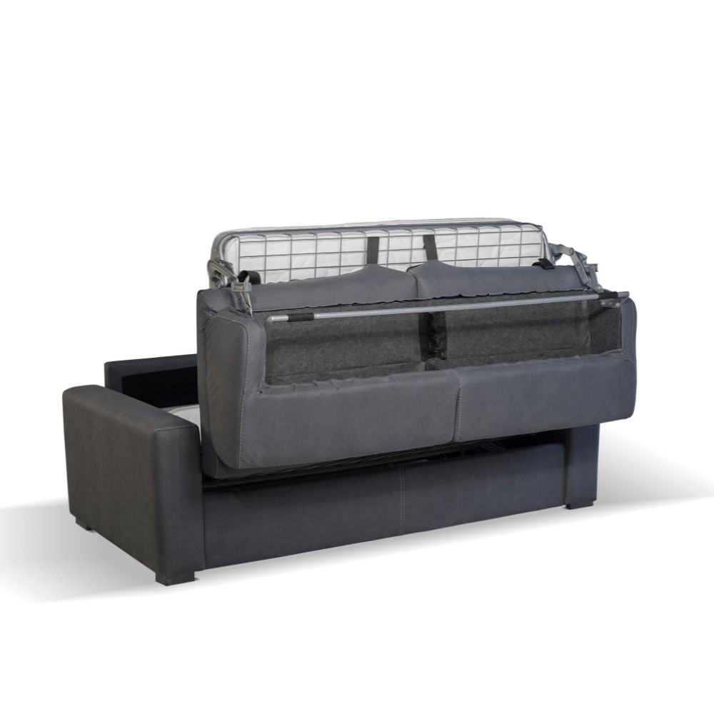 Divano letto Flash 3 posti con rete elettrosaldata colore lino H84xL199xP98
