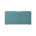 Divano Alenda 3 posti con piedini quadrati colore verde acqua H98xL201xP92