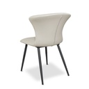 2X Sedia Core colore beige con gambe in metallo nero H84xL56xP61