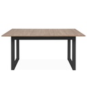 Tavolo allungabile Austin 80A piano colore legno e gambe antracite H75xL160 (+40)xP90