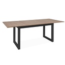 Tavolo allungabile Austin 80A piano colore legno e gambe antracite H75xL160 (+40)xP90