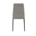 4X Sedia da pranzo Adara in tessuto tortora H89xL63.5xP44