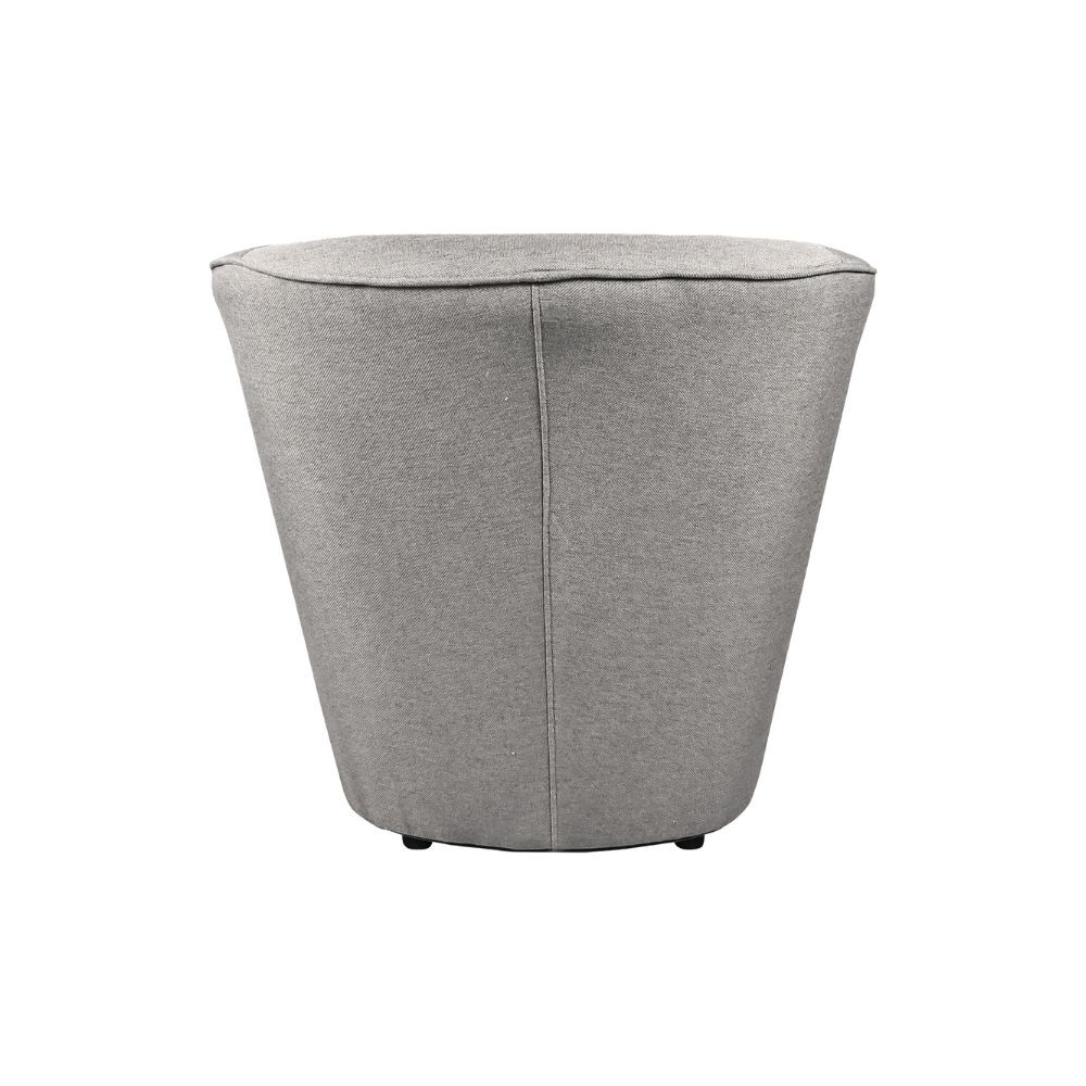 Poltrona Tago in tessuto grigio chiaro Enzo 5 H76xL75xP66