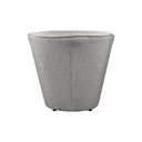 Poltrona Tago in tessuto grigio chiaro Enzo 5 H76xL75xP66