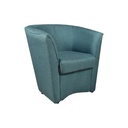 Poltrona Tago in tessuto azzurro Enzo 18 H76xL75xP66