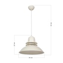 Lampada da soffitto Tibet ASZ0870 colore crema H95xL34