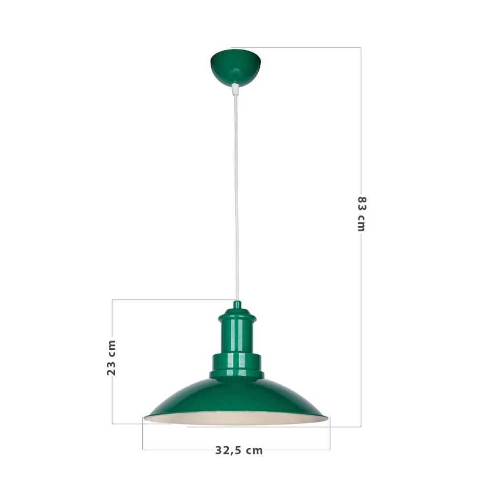 Lampada da soffitto Tran ASZ0918 colore verde H83xL32.5