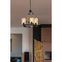 Lampada da soffitto Lotus ASZ0954 con 3 portalampade H79xL40