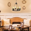 Lampada da soffitto Lotus ASZ0686 con 6 portalampade H96xL50