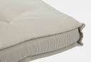 4x Cuscino quad beige 40x40x4 cm per esterno