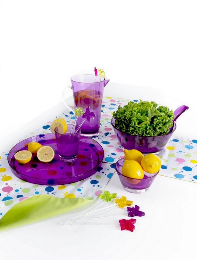 4x Caraffa colori acrilico 22x14x26