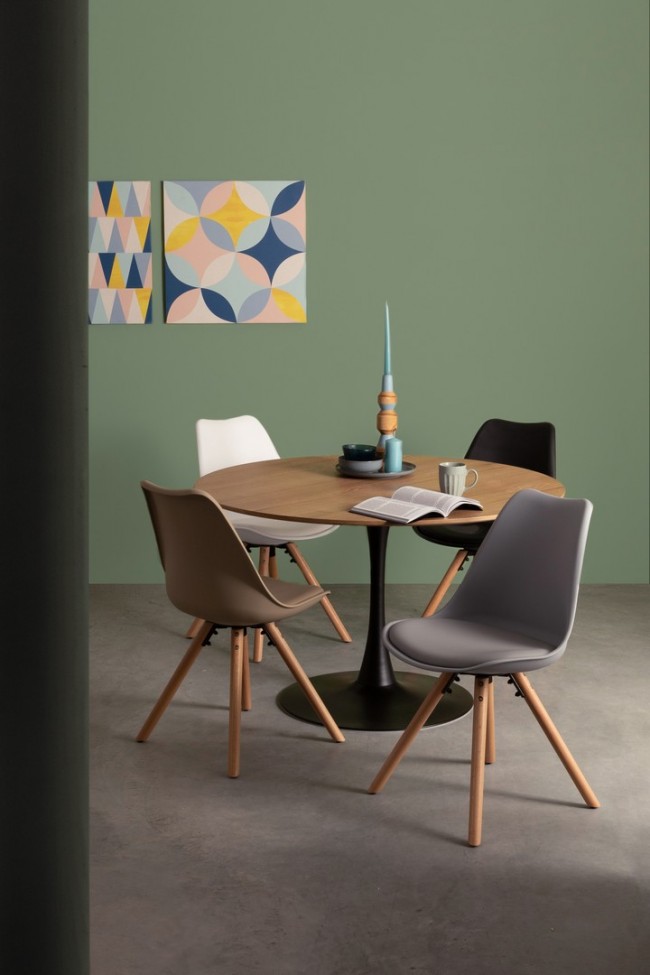 2x Candela wien azzurro D.9.2x32h in legno
