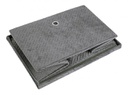 4x Scatola pieghevole grigia 40x30x25h