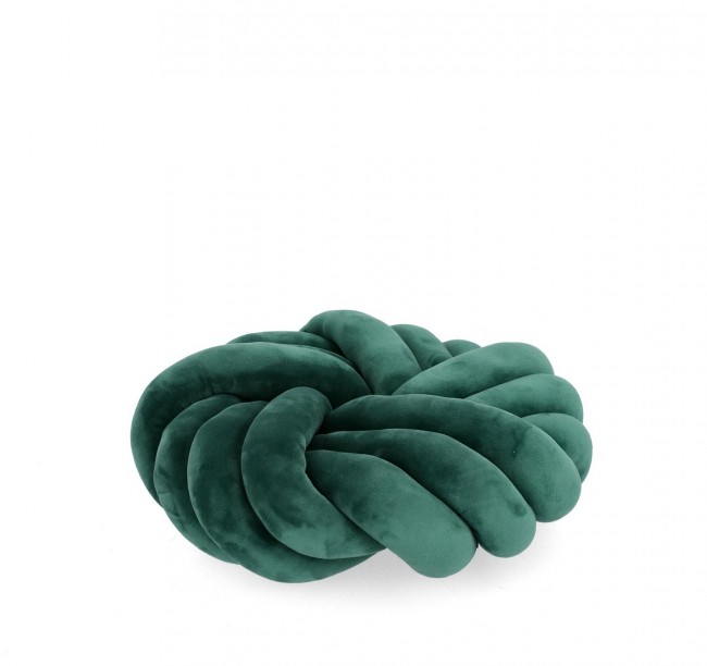 4x Cuscino entwine verde D.38x10 h