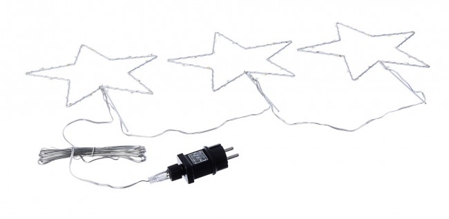 4x Decorazione 3F Stella Bia 60 microled
