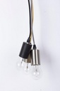 4x Lampadario 3 luci 15x15x120h metallo