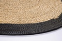 2x Tappeto naturale nero D.120 cm