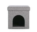 4x Cuccia pieghevole grigia 38x38