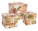 2x Scatola botanica piegh rossa 40x40x39h, 35x35x34h, 30x30x29h