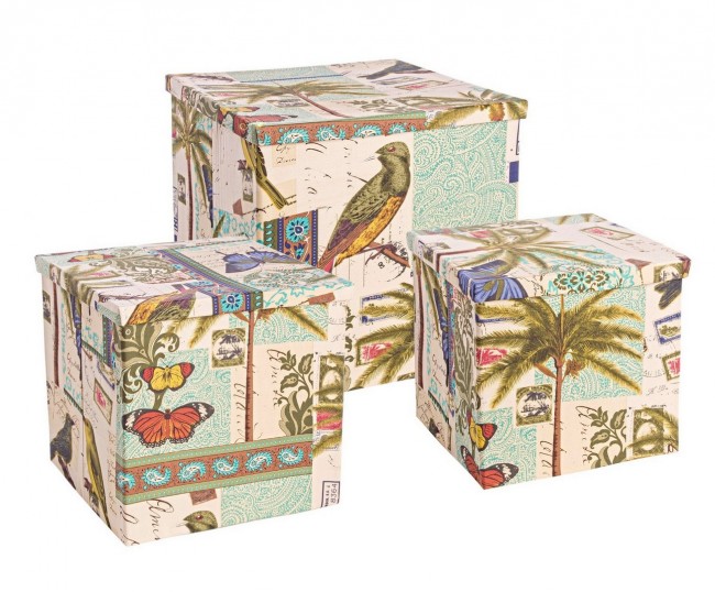 2x Scatola botanica piegh blu 40x40x39h