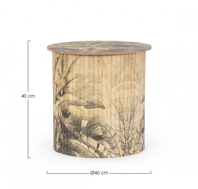 3x Tavolino in legno D.40x40h